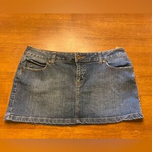 Vintage Y2K Micro Mini Denim Skirt